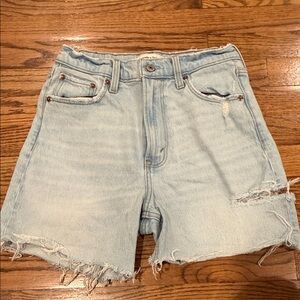 Abercrombie & Fitch Light Blue Jean Shorts